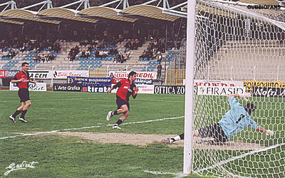 Maisto segna il gol del definitivo 2-0...