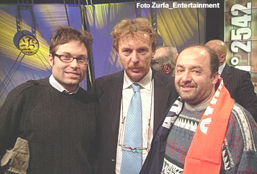 Zibi Boniek con Zaccagni a sx e Cardoni a dx