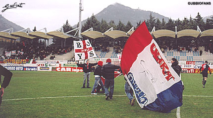 Gli Ultras del Forlì e gli Ultrà Gubbio insieme in campo