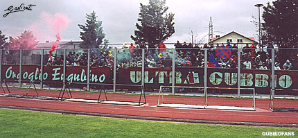 Scorcio degli Ultrà Gubbio