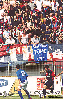 Ultras Tempio presenti con i tifosi del Gubbio