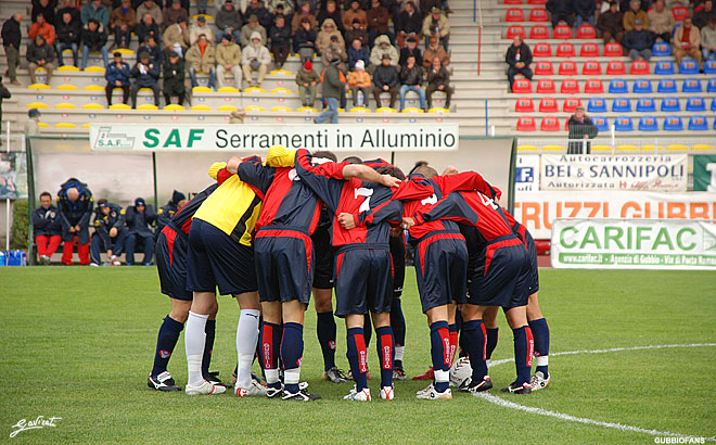 Il Gubbio si carica per la partita