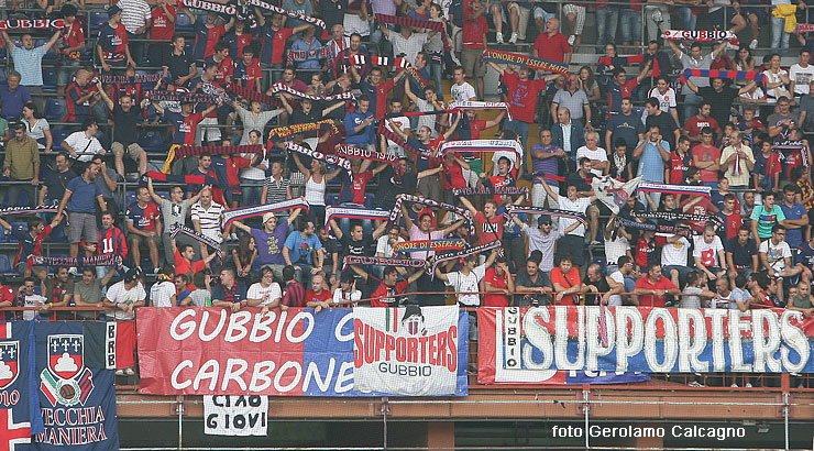 Scorcio tifosi Gubbio