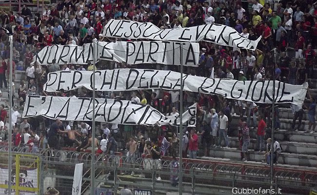 Striscione Gubbio